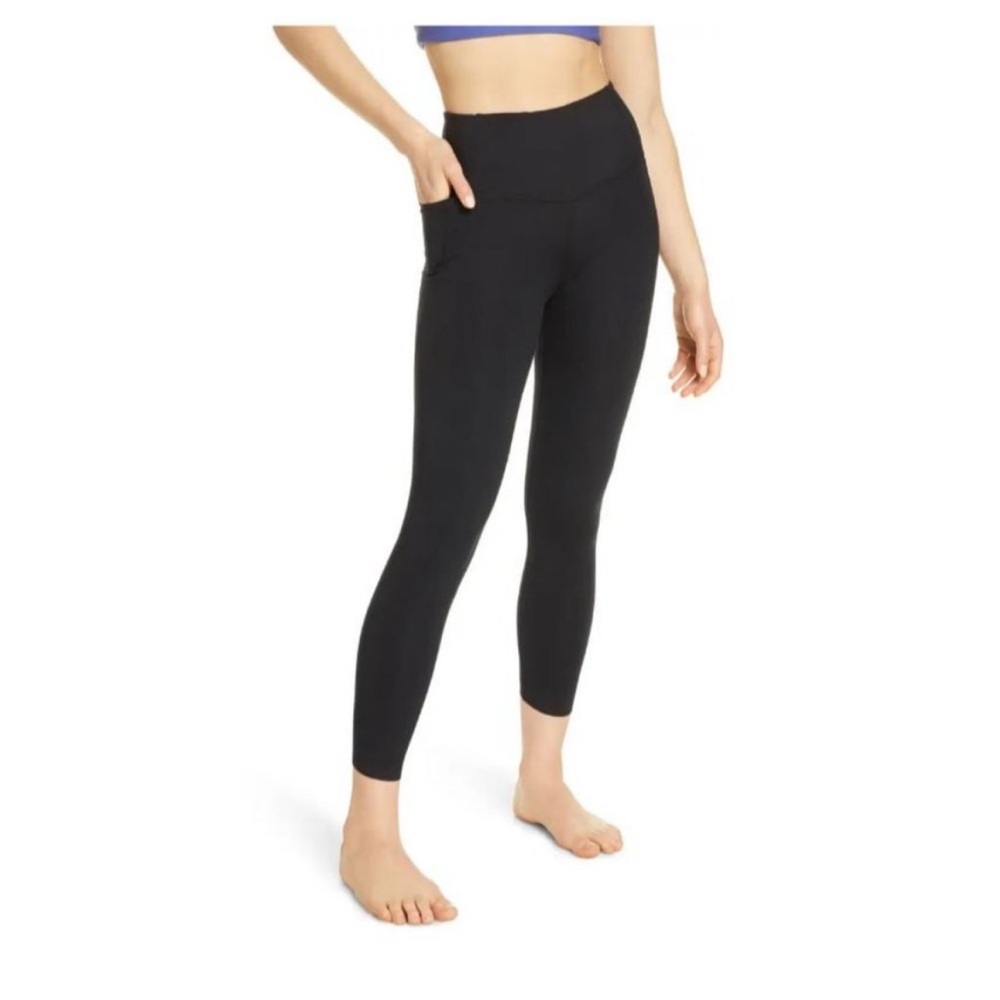 Zella High Waist Studio Lite Pocket 7/8 Leggings Size Large